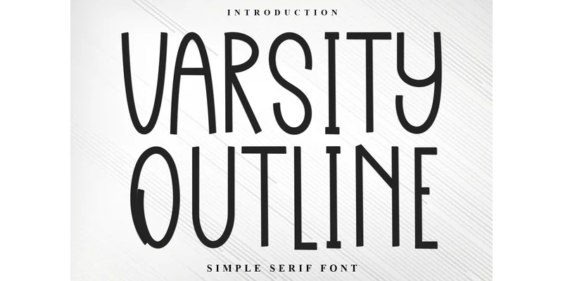 Varsity Outline Font by Inermedia STUDIO — Sans Serif Font