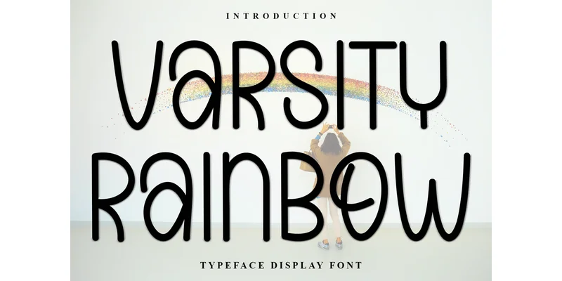 Varsity Rainbow Font by FreshTypeINK — Sans Serif Font