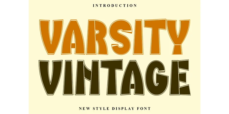 Varsity Vintage Font by K_IN Studio — Display Font