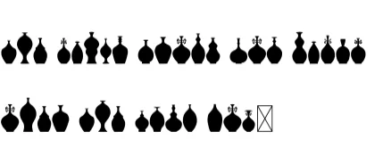 Vases Christmas by Eystore — Dingbats Font — thumbnail 5