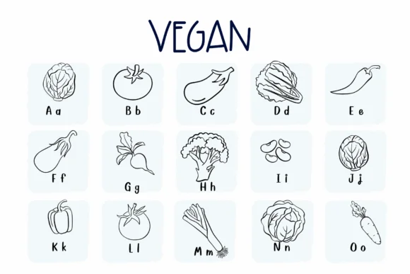 Vegan by Sirinart — Dingbats Font — thumbnail 2