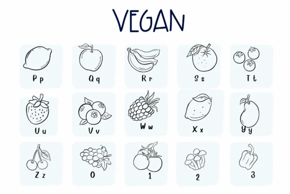 Vegan by Sirinart — Dingbats Font — thumbnail 3