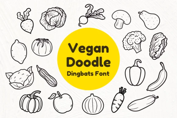 Vegan by Nun Sukhwan — Dingbats Font