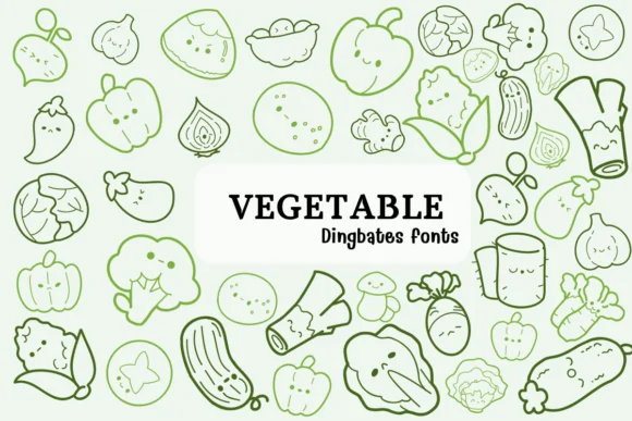 Vegetable by Chonada — Dingbats Font