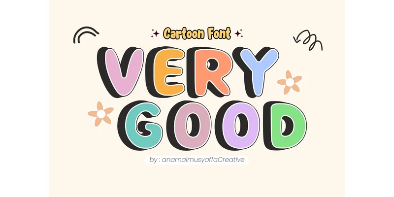 Verygood Regular Font by anamalmusyaffaCreative — Display Font