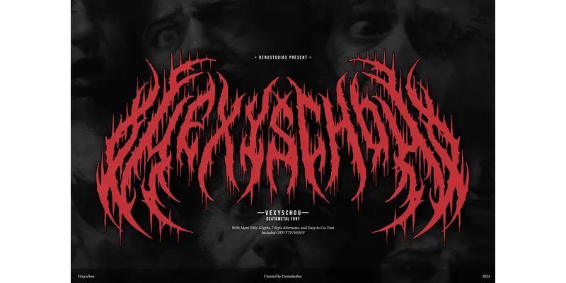 Vexyschou Font by Denustudios by Denustudios — Blackletter Font