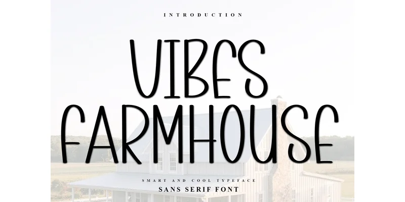 Vibes Farmhouse Font by Inermedia STUDIO — Sans Serif Font