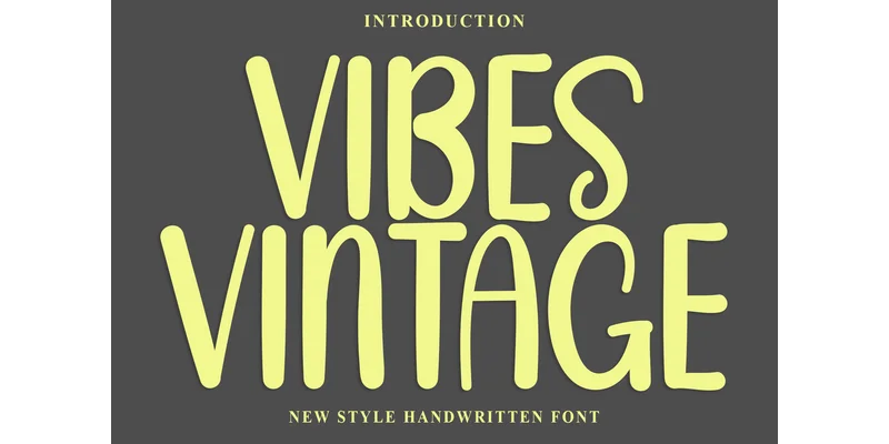 Vibes Vintage Font by PiPi Creative — Display Font