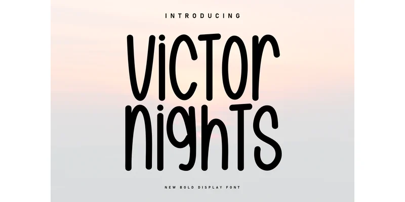Victor Nights Font by KC Production — Display Font