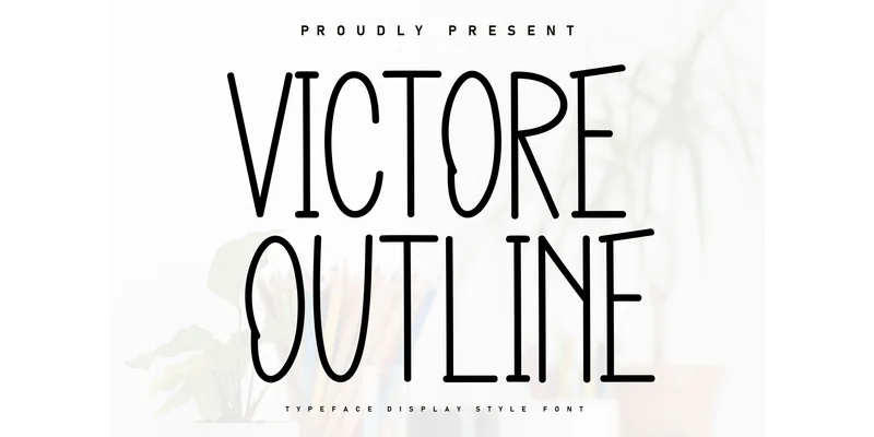 Victore Outline Font by KC Production — Display Font