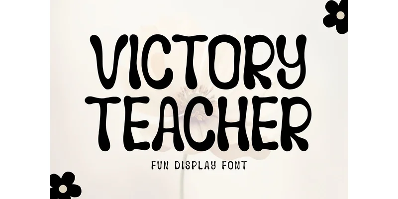 Victory Teacher Font by Minimalist Eyes — Display Font