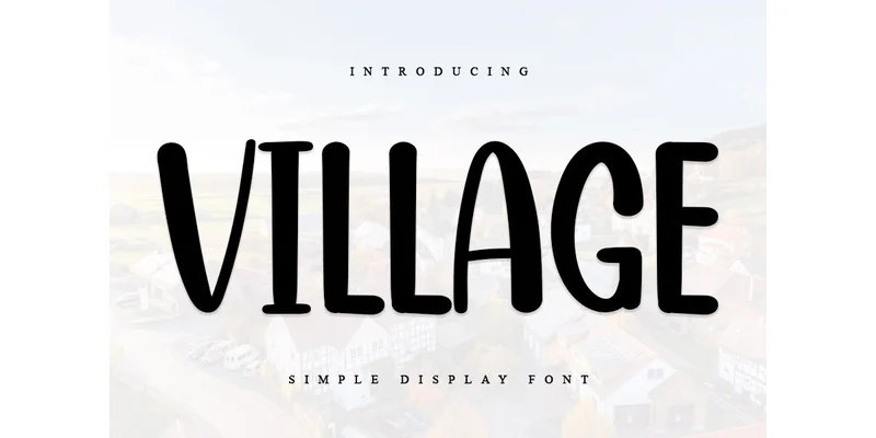 Village Font by PiPi Creative — Display Font