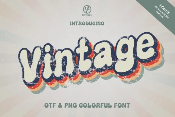 Vintage by NPNaay — Color Fonts Font