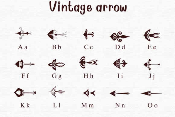 Vintage Arrow by Nongyao — Dingbats Font — thumbnail 2