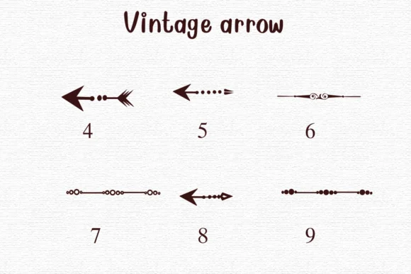Vintage Arrow by Nongyao — Dingbats Font — thumbnail 4