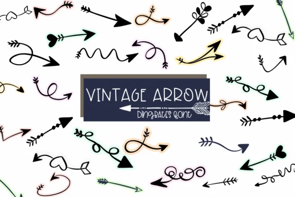 Vintage Arrow by Sirinart — Dingbats Font