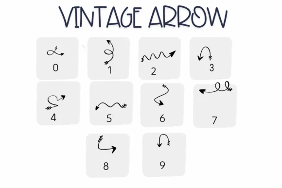 Vintage Arrow by Sirinart — Dingbats Font — thumbnail 4