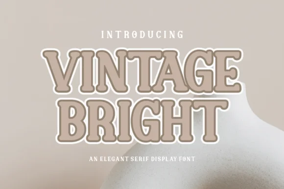 Vintage Bright by Creative Fabrica Fonts — Slab Serif Font