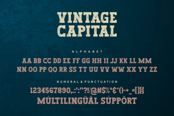 Vintage Capital by Jasm (7NTypes) — Slab Serif Font — thumbnail 5