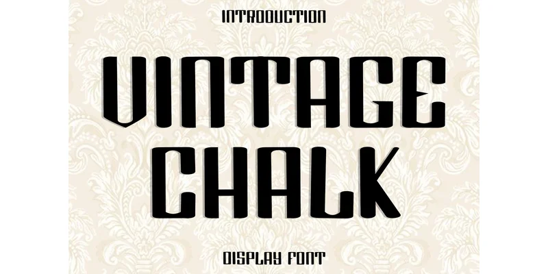 Vintage Chalk Font by Inermedia STUDIO — Display Font