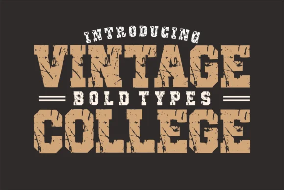 Vintage College by AnamalmusyaffaCreative β Slab Serif Font