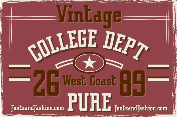 Vintage College Dept Pure by Affinity Noise — Slab Serif Font