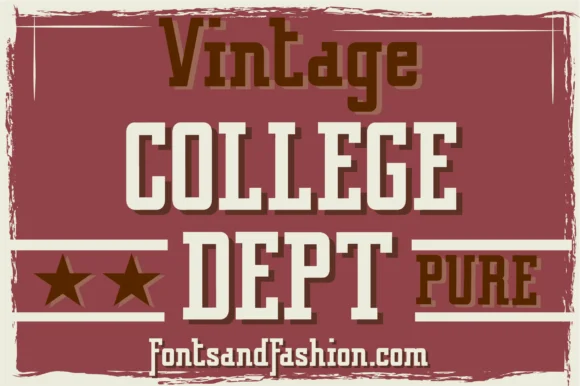 Vintage College Dept Pure by Affinity Noise — Slab Serif Font — thumbnail 3