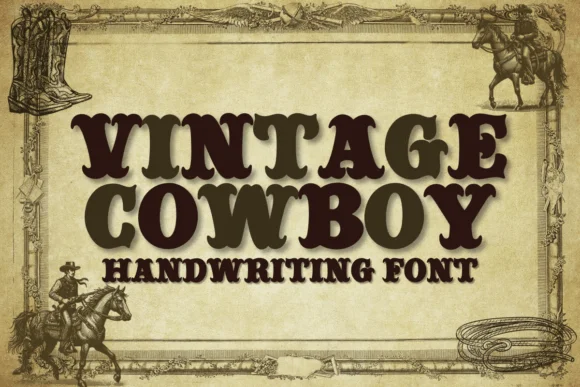 Vintage Cowboy by Chonada — Slab Serif Font