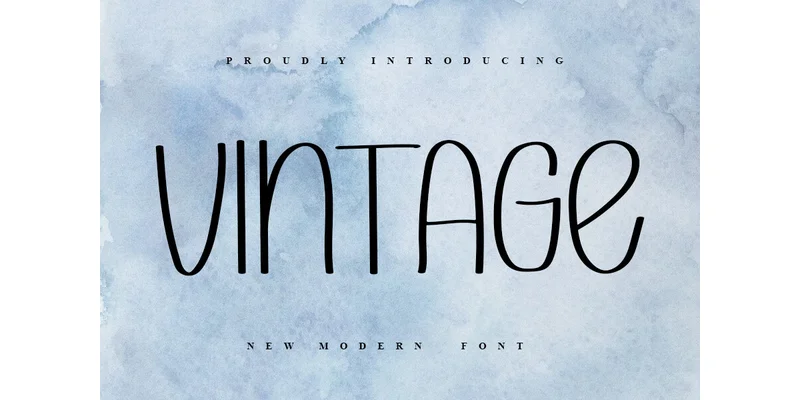 Vintage Font by ABBAsalam — Sans Serif Font