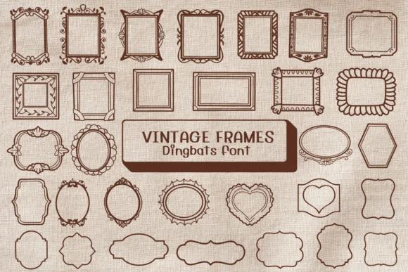 Vintage Frames by Ketsarin — Dingbats Font