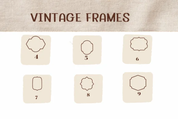 Vintage Frames by Ketsarin — Dingbats Font — thumbnail 4