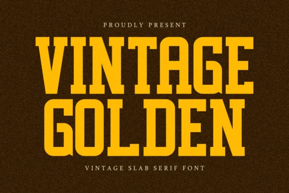 Vintage Golden by Almairatype Studio — Slab Serif Font