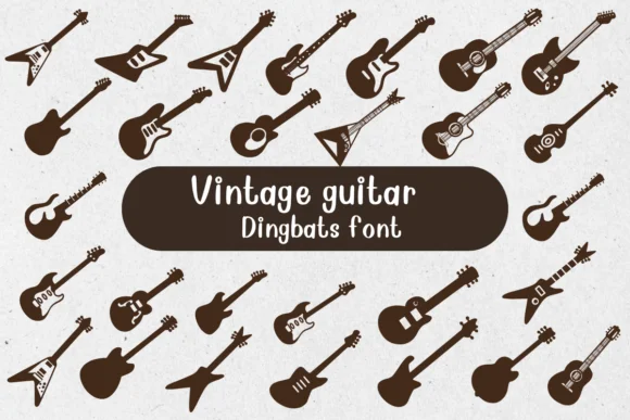 Vintage Guitar by Nongyao — Dingbats Font