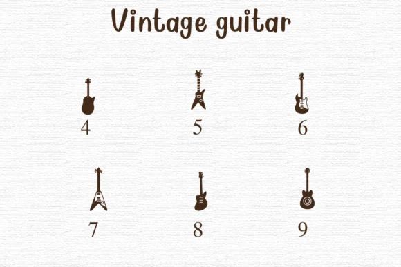Vintage Guitar by Nongyao — Dingbats Font — thumbnail 4