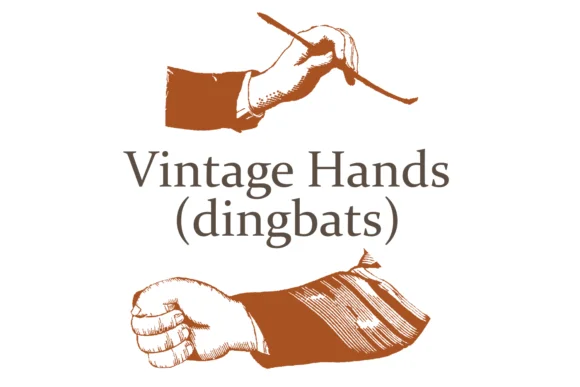 Vintage Hands by Intellecta Design — Dingbats Font