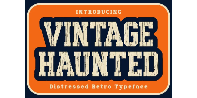 Vintage Haunted Font by Eystore by Eystore — Slab Serif Font