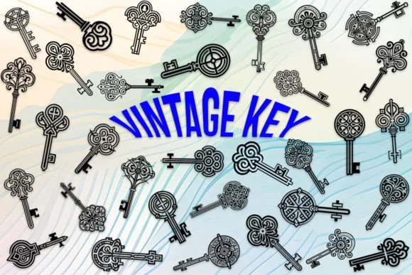 Vintage Key by MOMAT THIRTYONE — Dingbats Font