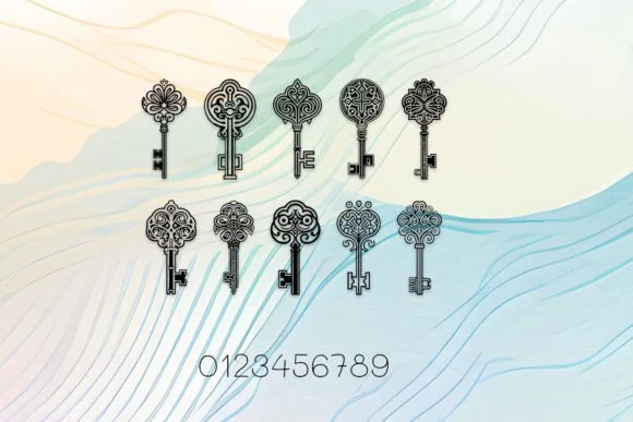 Vintage Key by MOMAT THIRTYONE — Dingbats Font — thumbnail 4