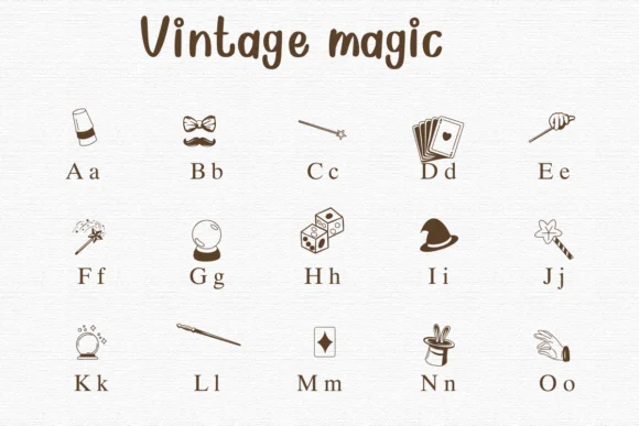Vintage Magic by Nongyao — Dingbats Font — thumbnail 2