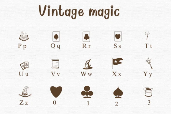 Vintage Magic by Nongyao — Dingbats Font — thumbnail 3
