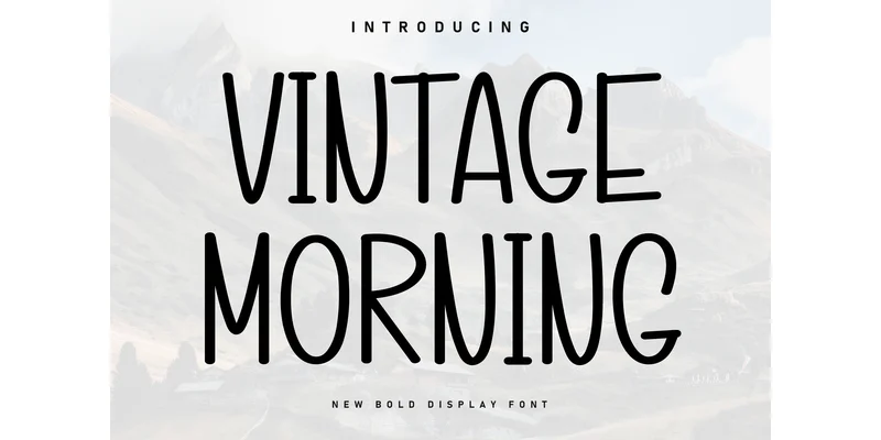Vintage Morning Font by Berkah Shop — Display Font