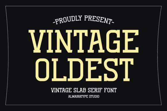 Vintage Oldest by Almairatype Studio — Slab Serif Font