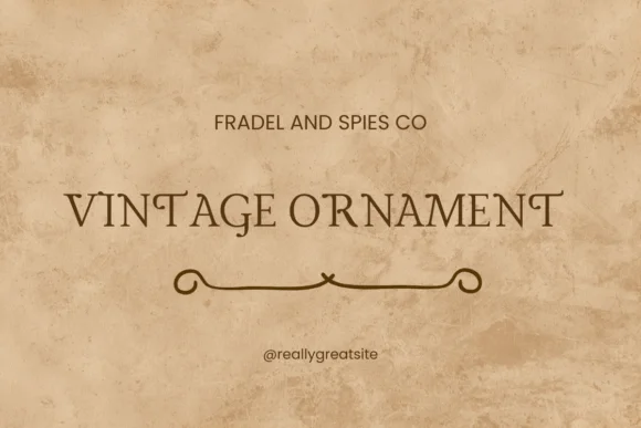 Vintage Ornament by Ketsarin — Dingbats Font — thumbnail 5