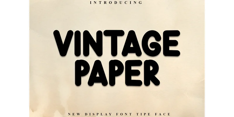 Vintage Paper Font by PiPi Creative — Display Font