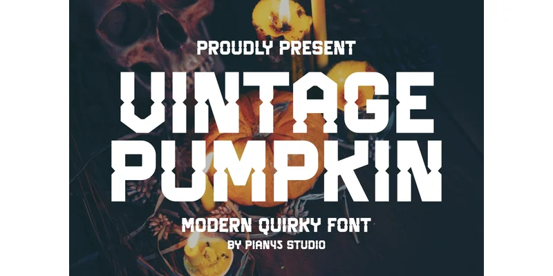 Vintage Pumpkin Font by Pian45 — Sans Serif Font