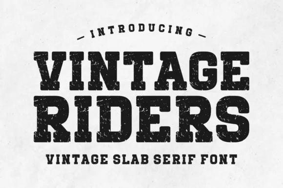 Vintage Riders by Riman (7NTypes) — Slab Serif Font