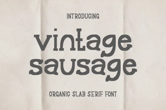 Vintage Sausage by Funtype Co. — Slab Serif Font