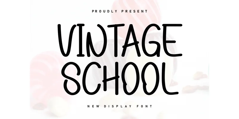 Vintage School Font by KC Production — Display Font