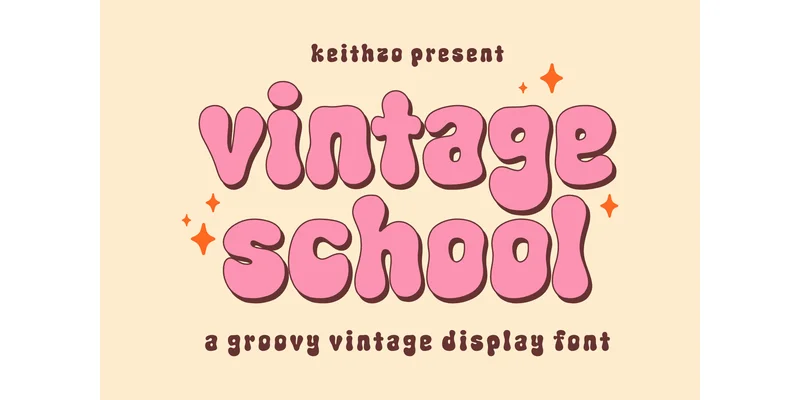 Vintage School Font by Keithzo (7NTypes) — Display Font