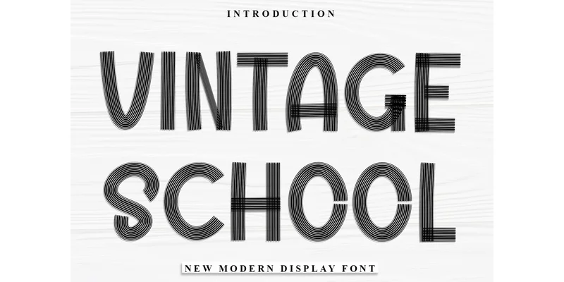 Vintage School Font by PiPi Creative — Display Font